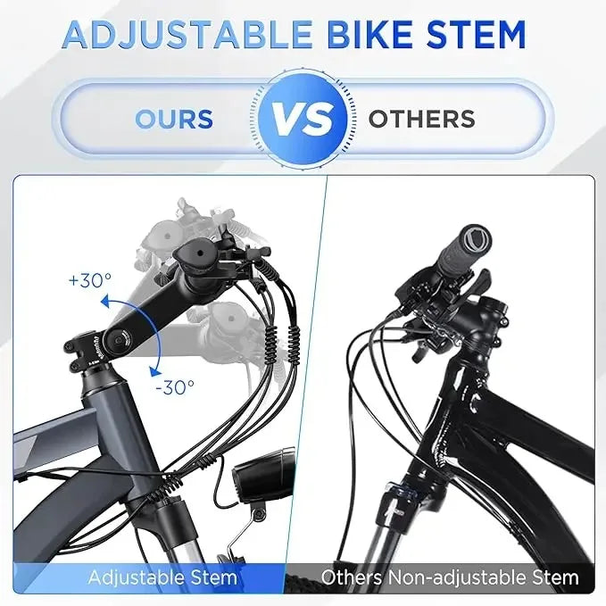 Electric Bike 26'' 750W Up to 50 Miles 21.7MPH