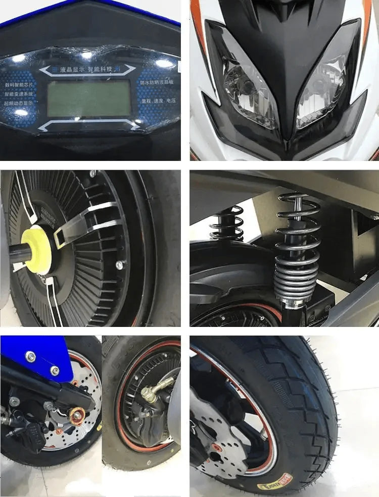 2025 High Quality 1200W 72V CKD Electric Scooter