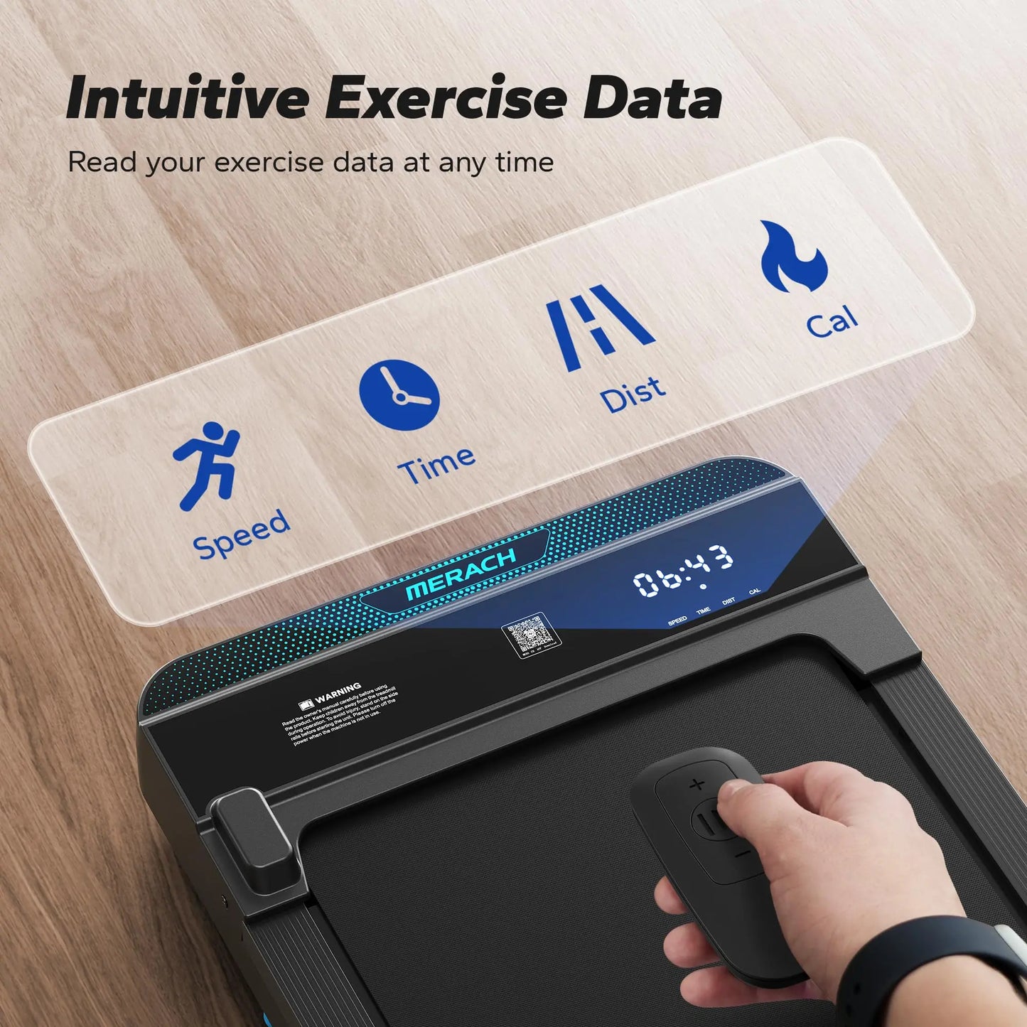 2in1 Quiet Portable Mini Treadmill