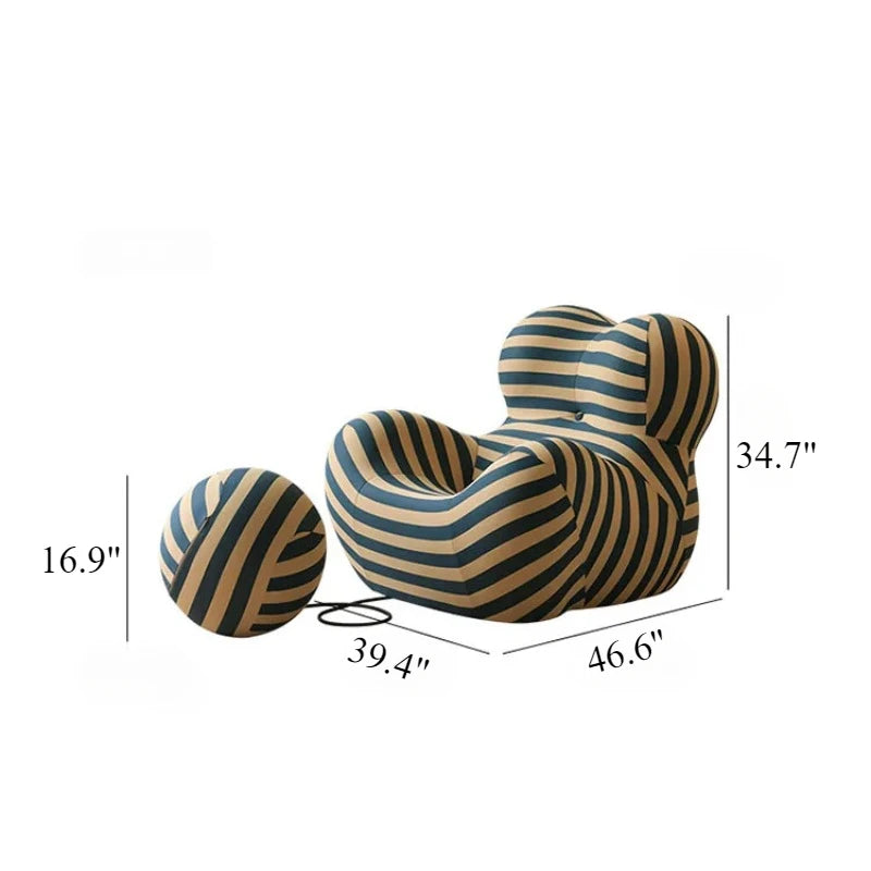Single Chaise Bean Bag Recliner