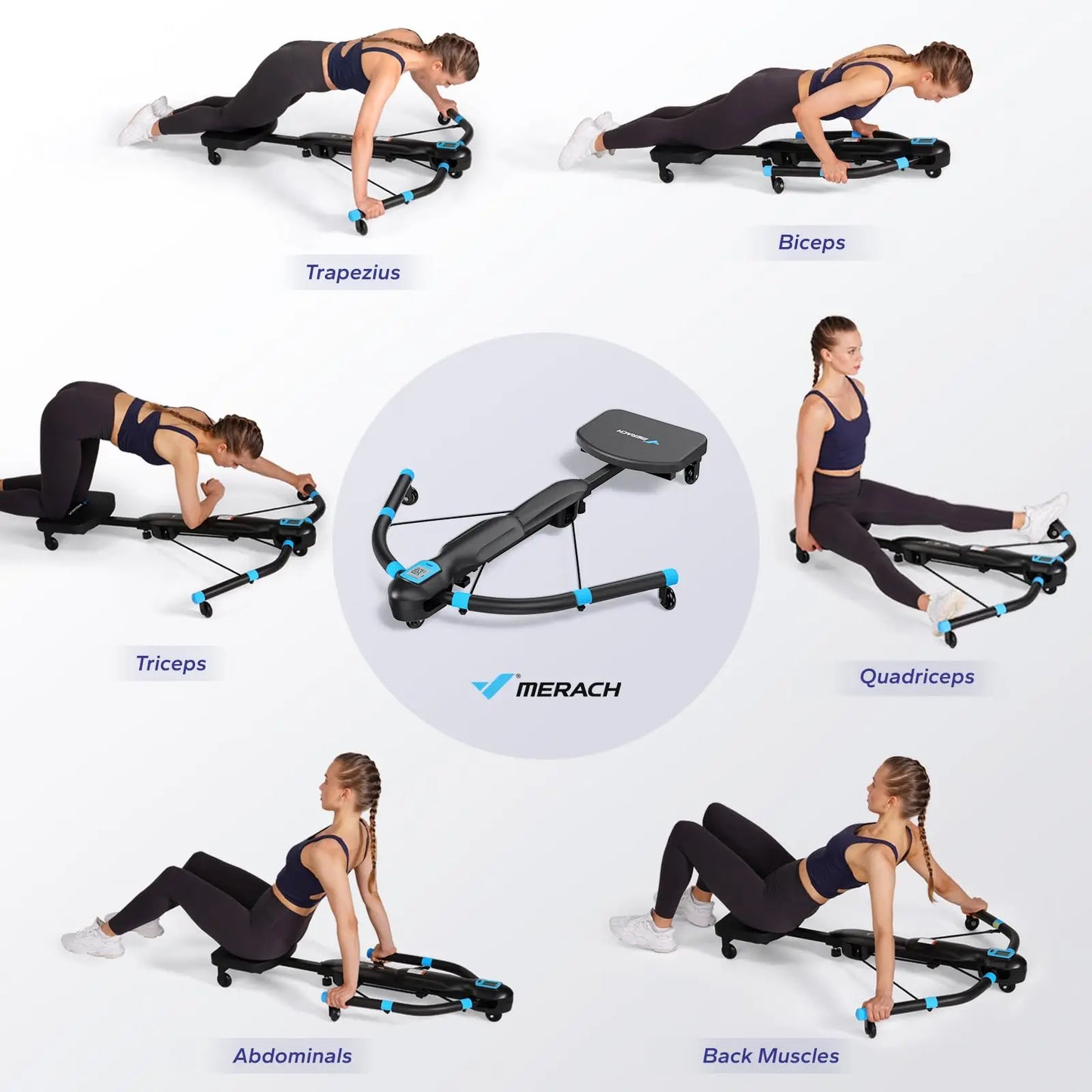 Core Training Ab Rowing Machine Multifunctional Fitness Equipment