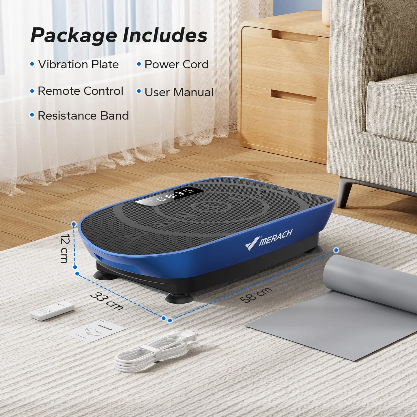 MERACH Vibration Plate Whole Body Workout