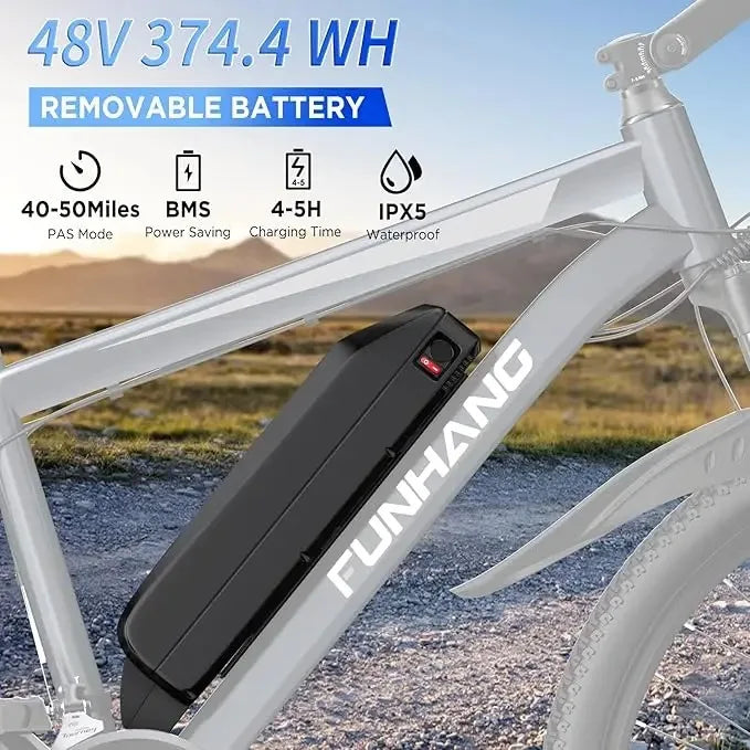 Electric Bike 26'' 750W Up to 50 Miles 21.7MPH