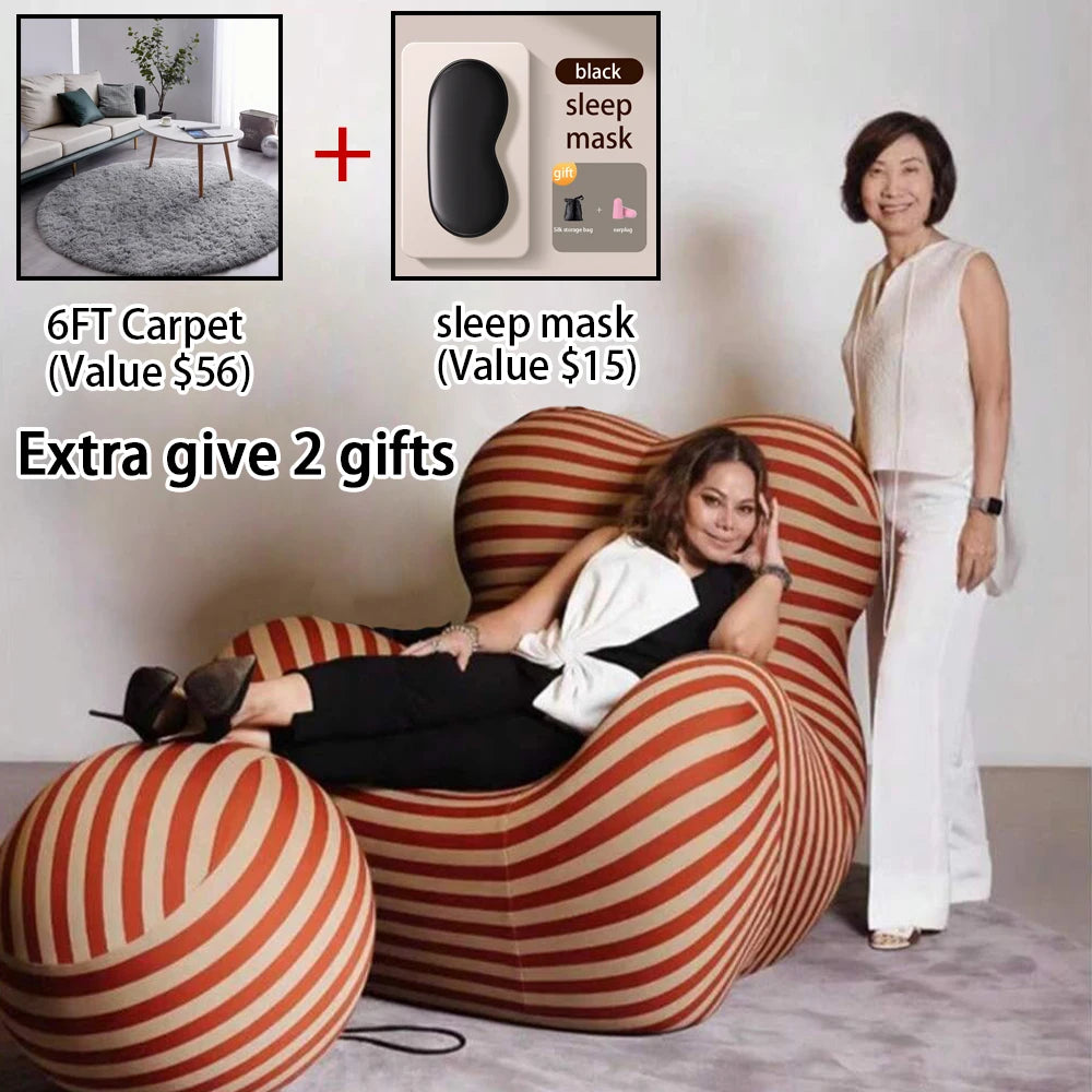 Single Chaise Bean Bag Recliner