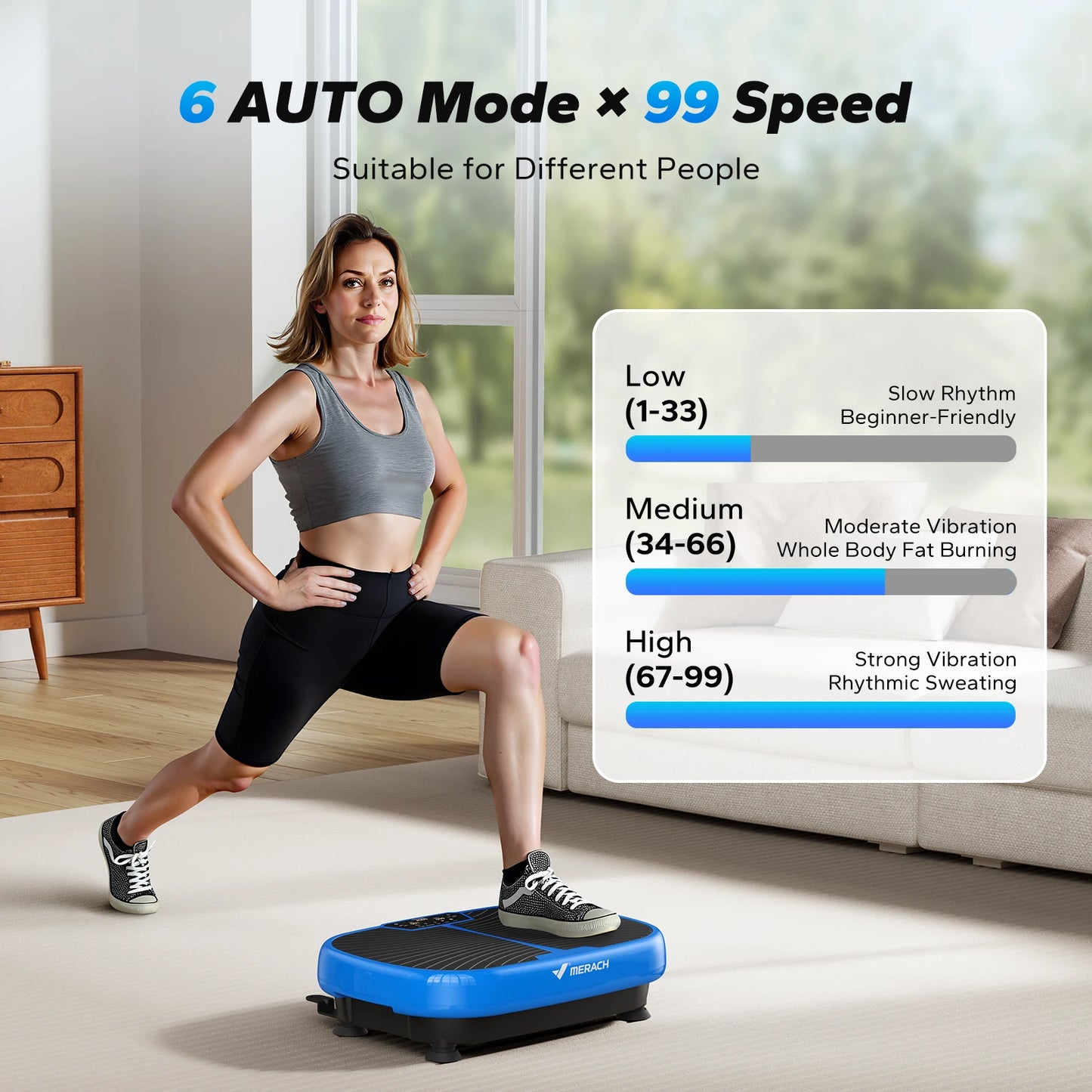 MERACH EMS Vibration Plate Exercise Machine