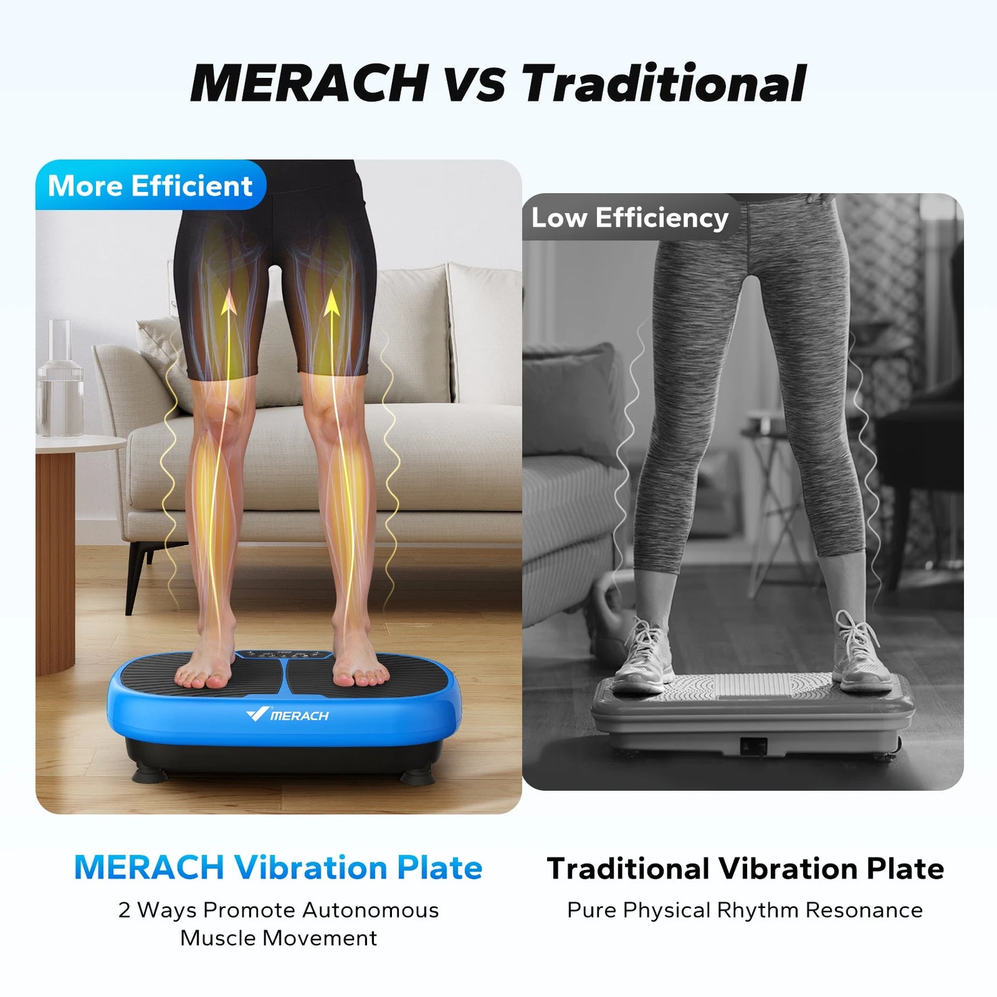 MERACH EMS Vibration Plate Exercise Machine