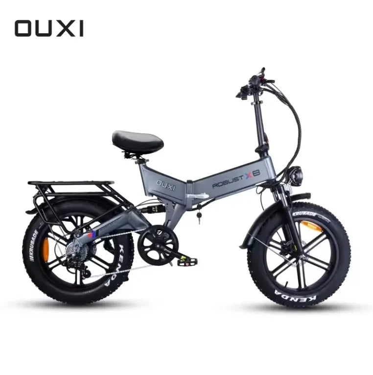 48V 1000W Electric Folding Bike Full Suspension