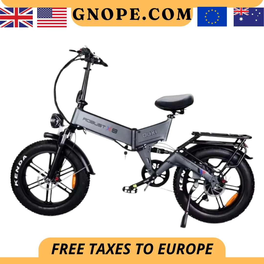 48V 1000W Electric Folding Bike Full Suspension