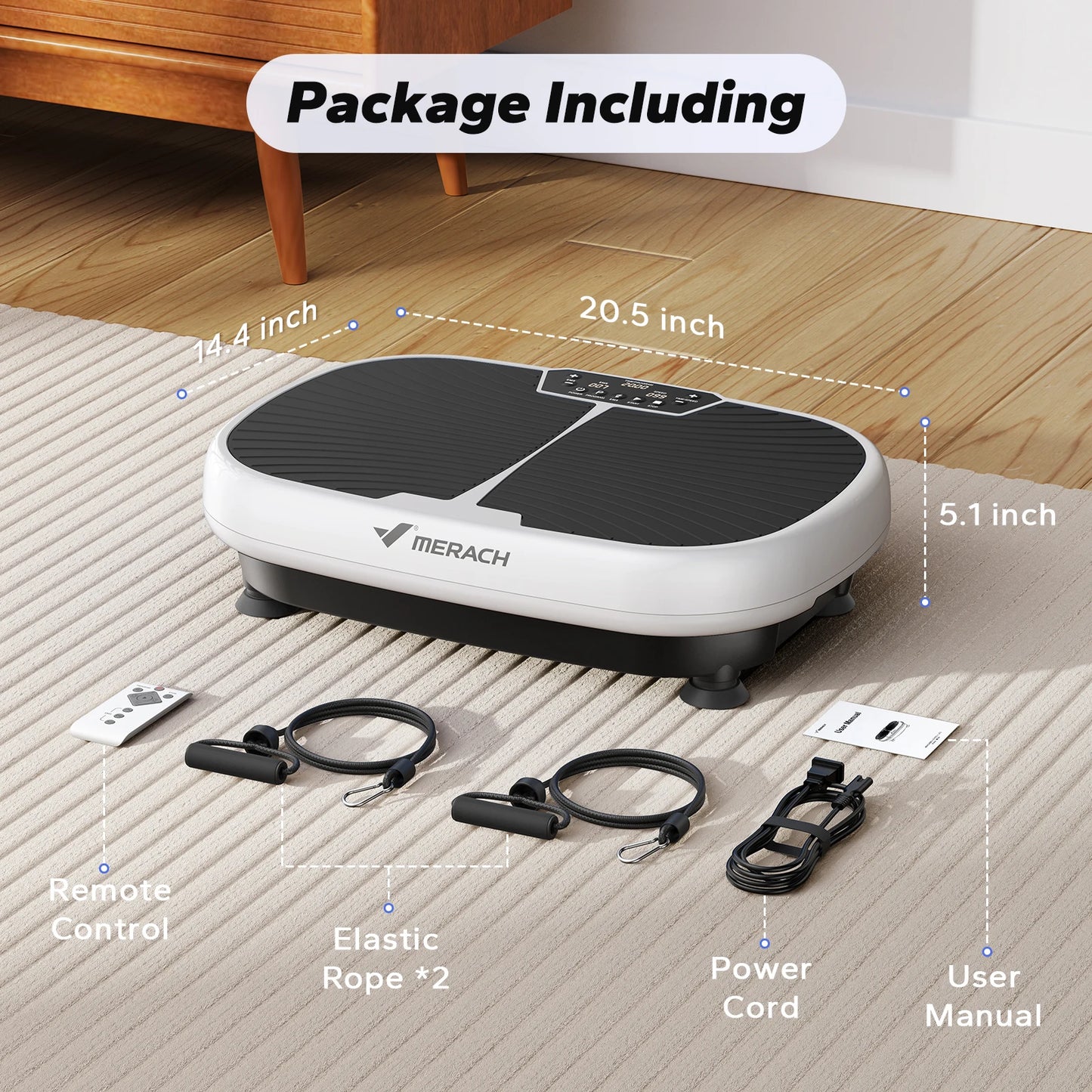 MERACH EMS Vibration Plate Exercise Machine