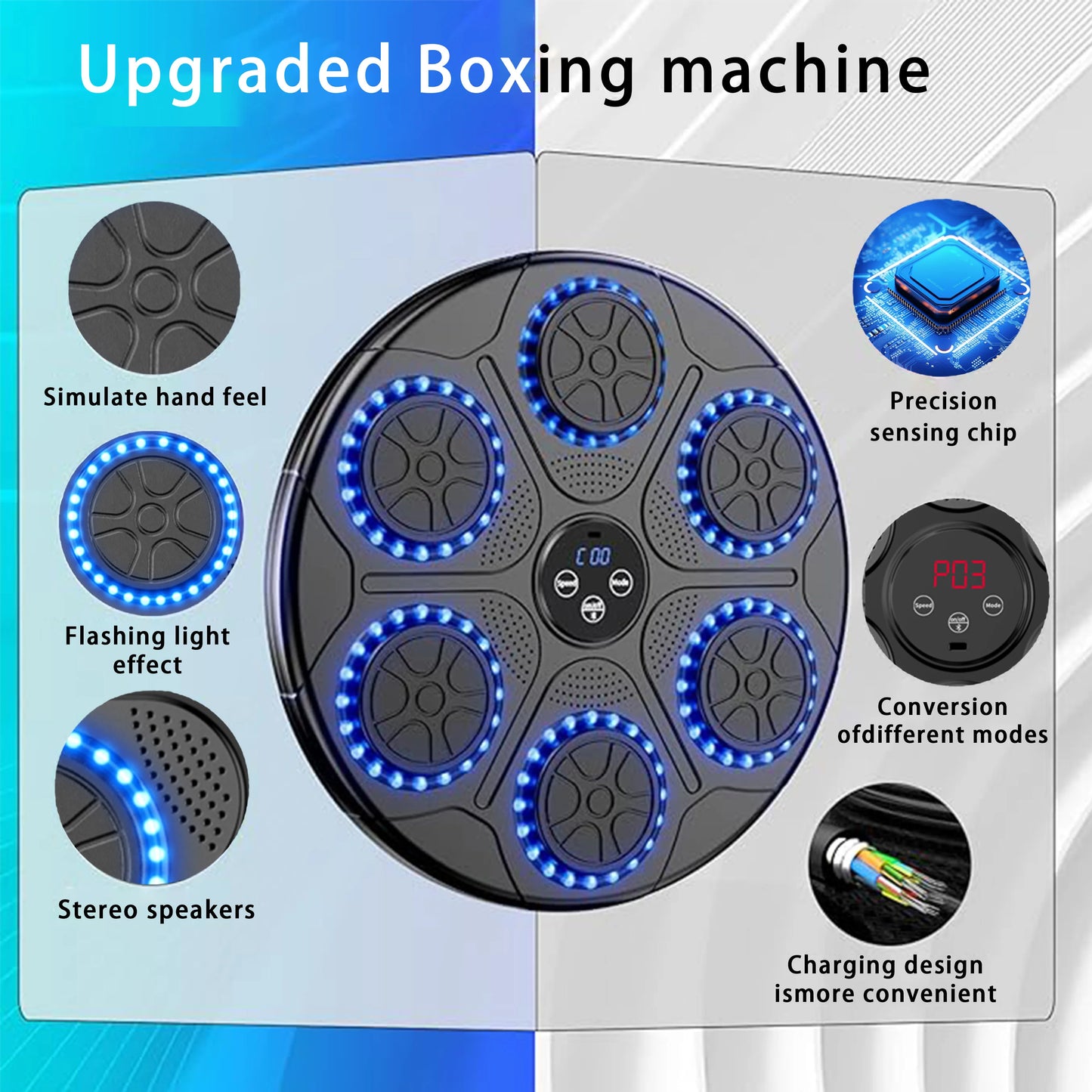 Music Boxing Machine Smart Bluetooth Wall Mounted