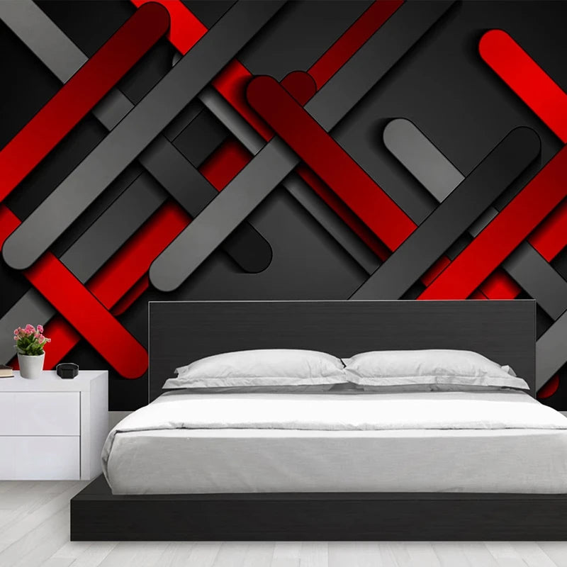 3D Mural Wallpaper Modern Abstract Geometric Lines