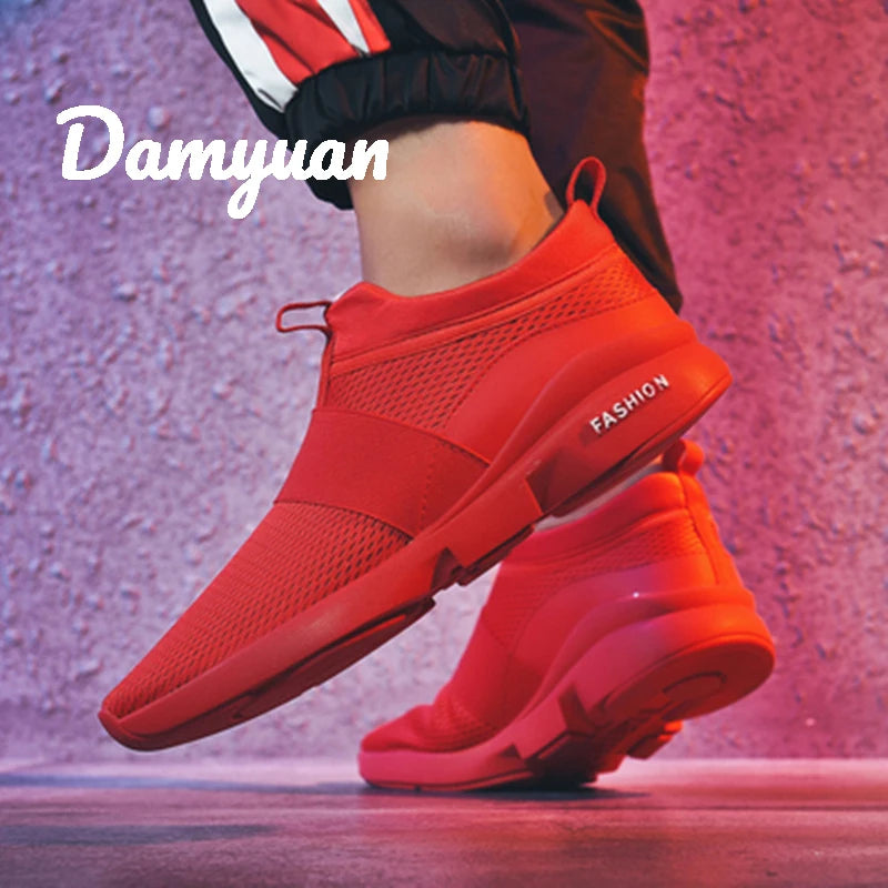 Comfortable Breathable Non-Leather Mesh Jogging Shoes