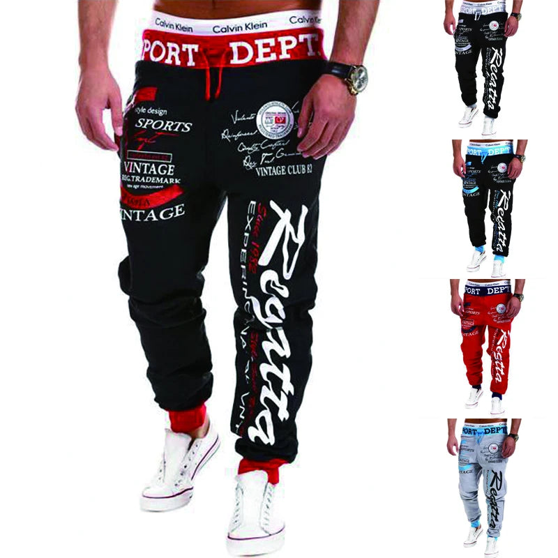 Men's Sweatpants Letter Graphic Prints Casual