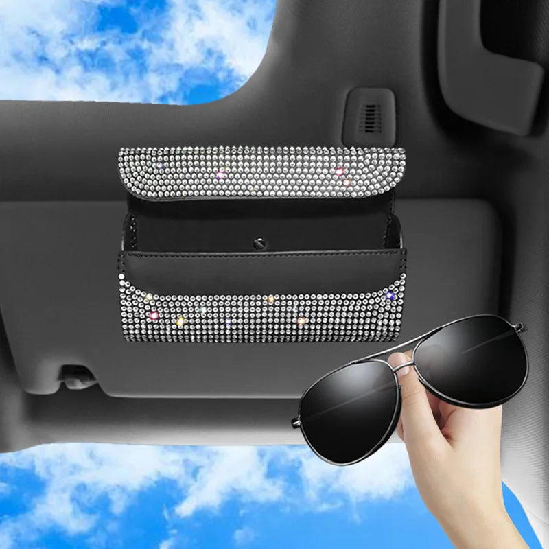 Bling Rhinestone Glasses Case Storage Box