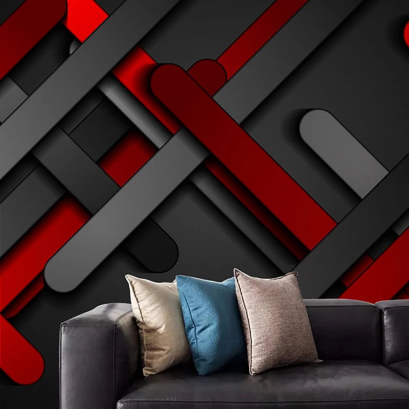 3D Mural Wallpaper Modern Abstract Geometric Lines