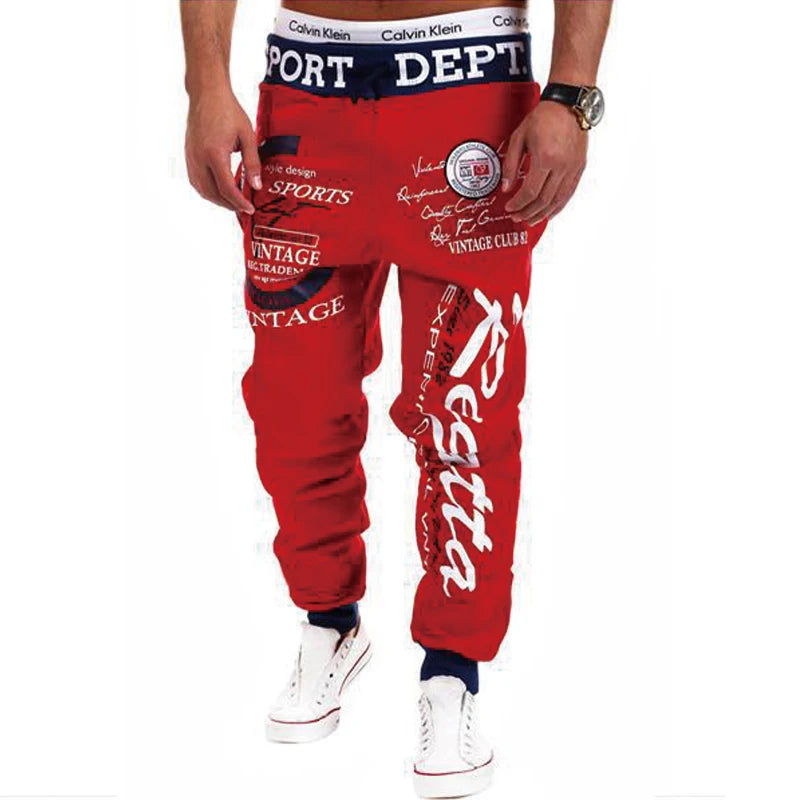 Men's Sweatpants Letter Graphic Prints Casual