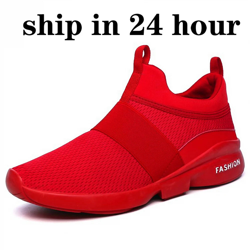 Comfortable Breathable Non-Leather Mesh Jogging Shoes