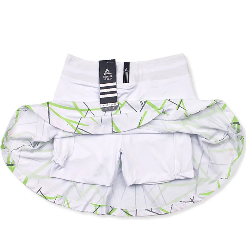 Women's Sports Tennis Skort Short Badminton Skirt