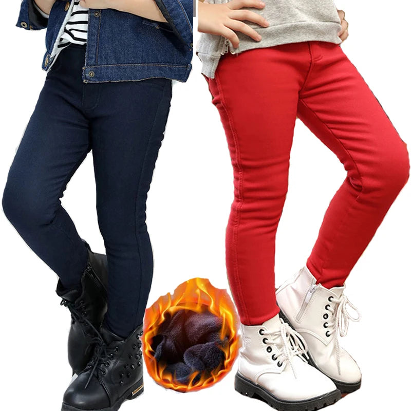 Winter Pants For Girls Leggings Candy Color
