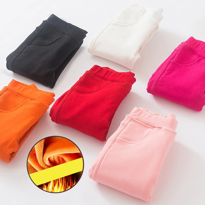Winter Pants For Girls Leggings Candy Color