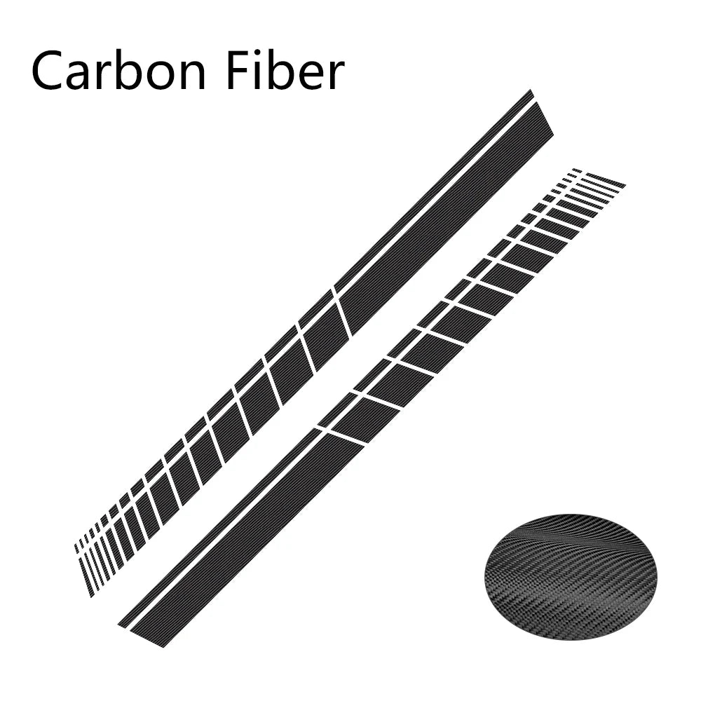 2pcs Car Side Skirt Sticker