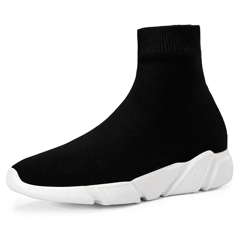 Black Men’s Sock Shoes Knit Breathable Lightweight