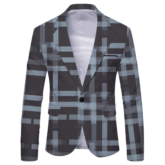 Casual Long Sleeve Slim Fit Suit Jacket