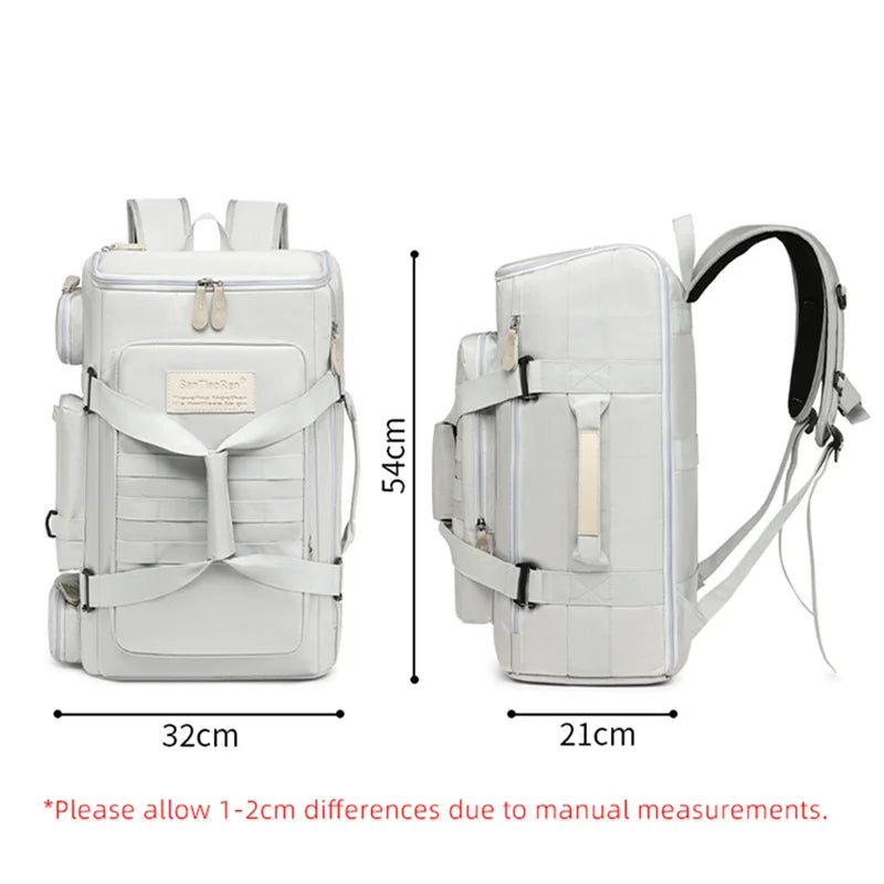 Large Capacity Travel Backpack Wet Dry Separation