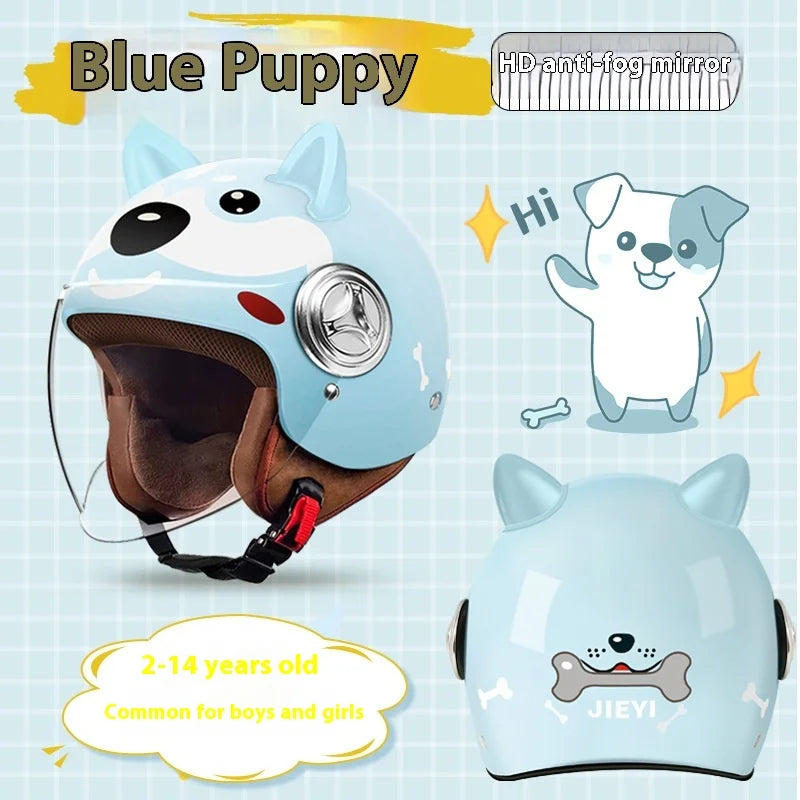 Children Safety Four Season Universal Half Helmet Cute Cartoon