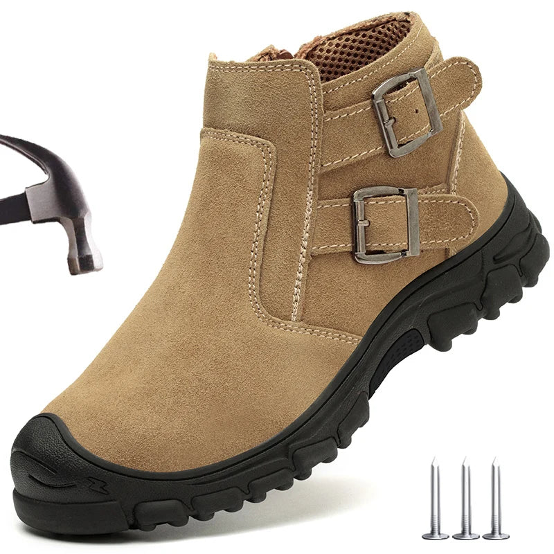 Mens Safety Boots Indestructible Steel Toe