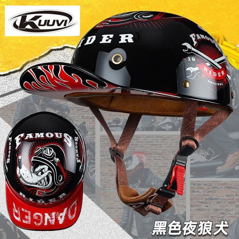 Motorcycle Retro Half Helmet