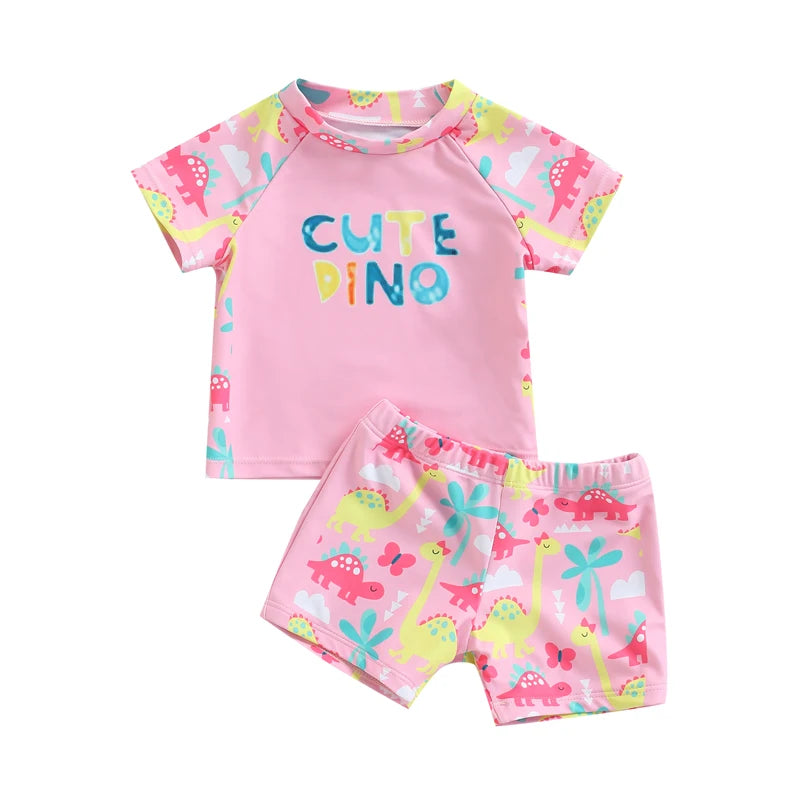 Two-Piece Fun Print Swimsuit