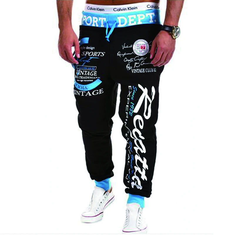 Men's Sweatpants Letter Graphic Prints Casual