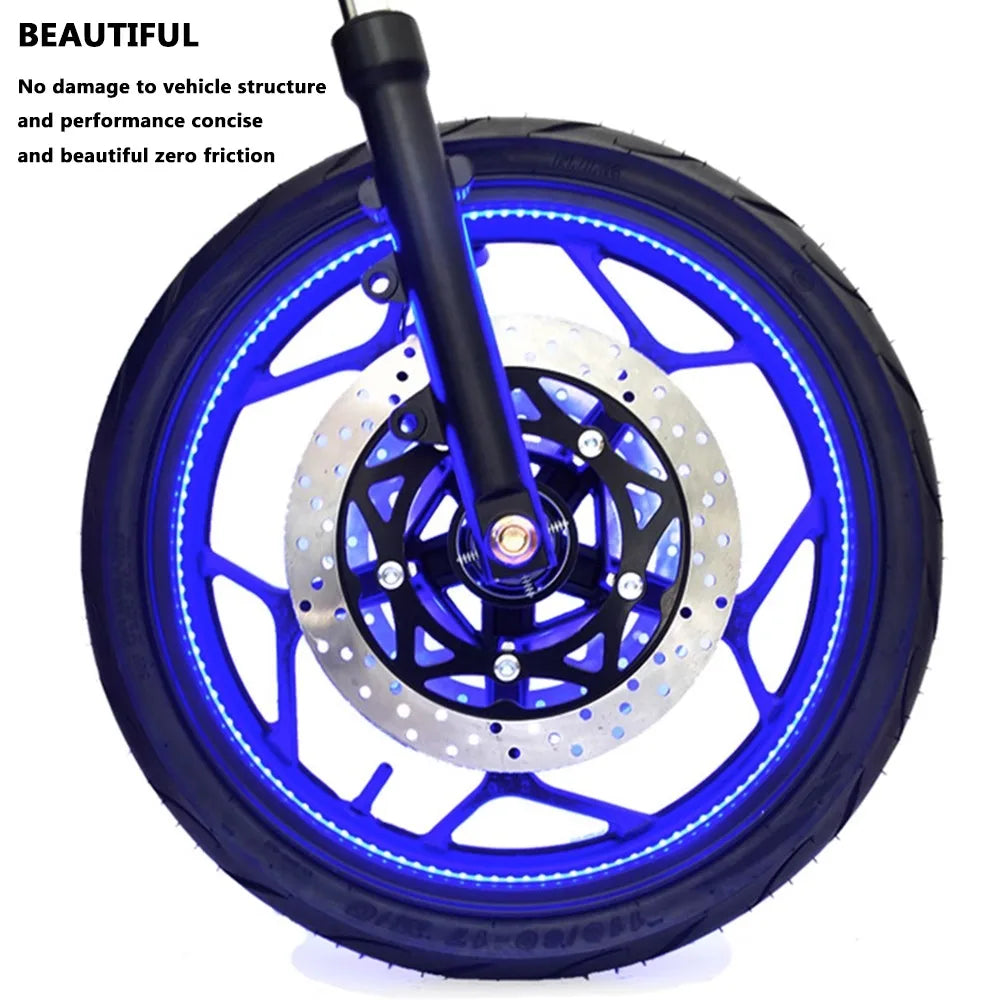 Motorcycle Wheel Hub LED DC12V 6W Wireless Colored Lights