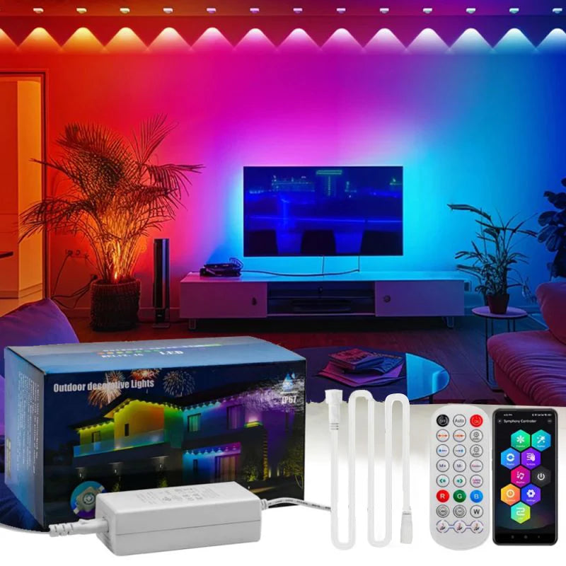 Permanent Outdoor Lights Christmas Holiday Decorations