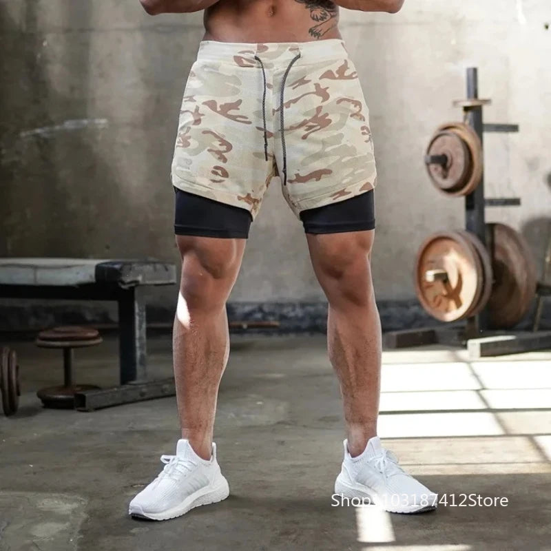Double Layer Quick-Drying Performance Shorts