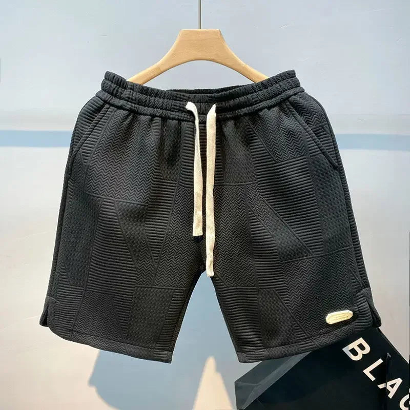 Men's Sports Shorts with Wave Patterns