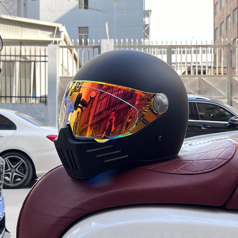 DOT Motorcross Vintage Full Face Retro Helmet