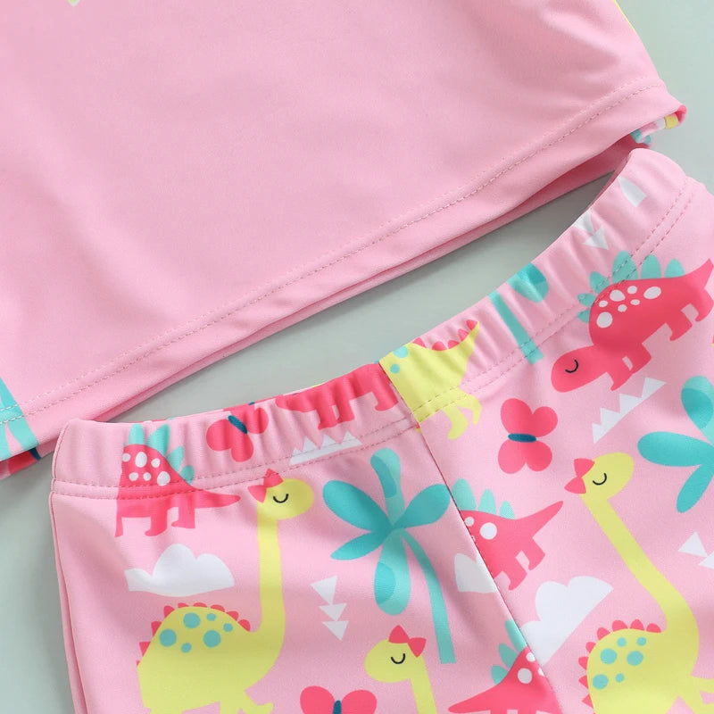 Two-Piece Fun Print Swimsuit