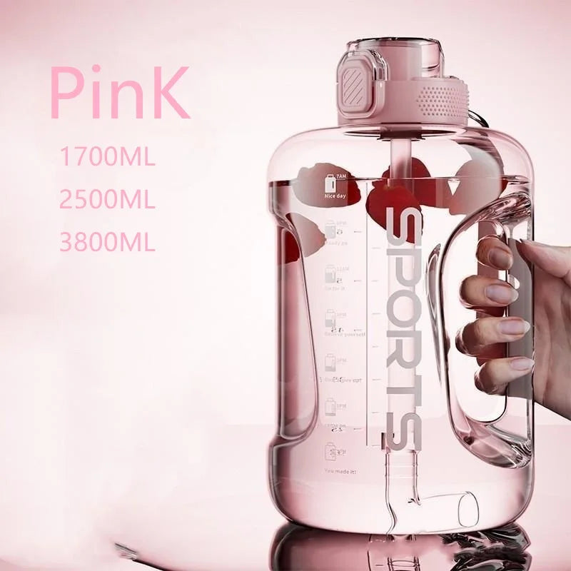 1700ML/2500ML/3800ML Fitness Drinking Bottle Large Capacity