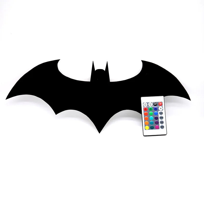Creative Wooden Bat Wall Lamp LED Decoration