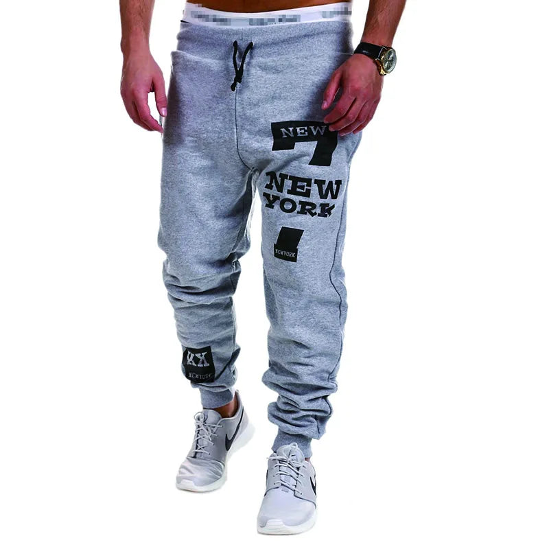 Men's Athletic Capri Drawstring Print Sweatpants
