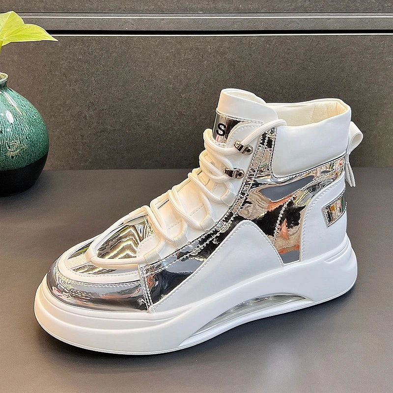 Mens High Top Designer Trending Sneakers