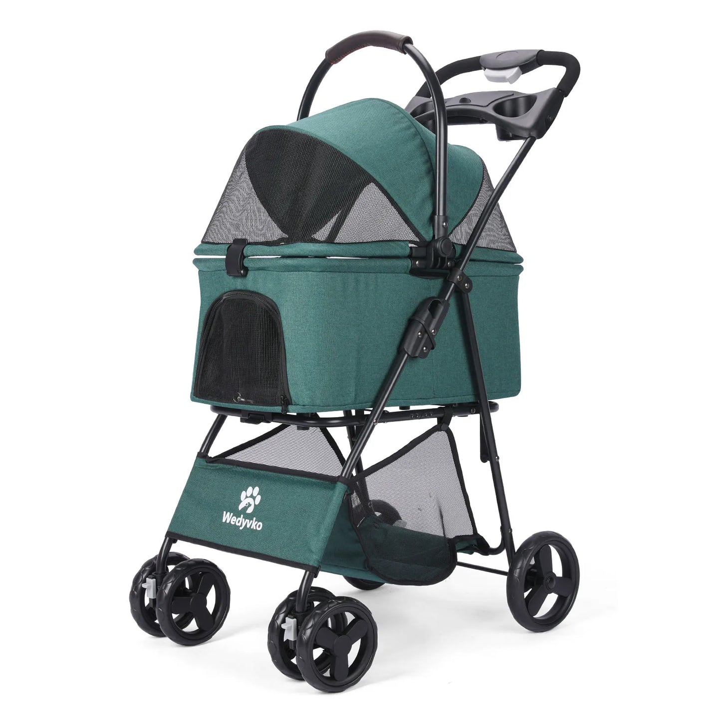 3 in1 Pet Stroller with Removable Carrier, Folding Waterproof