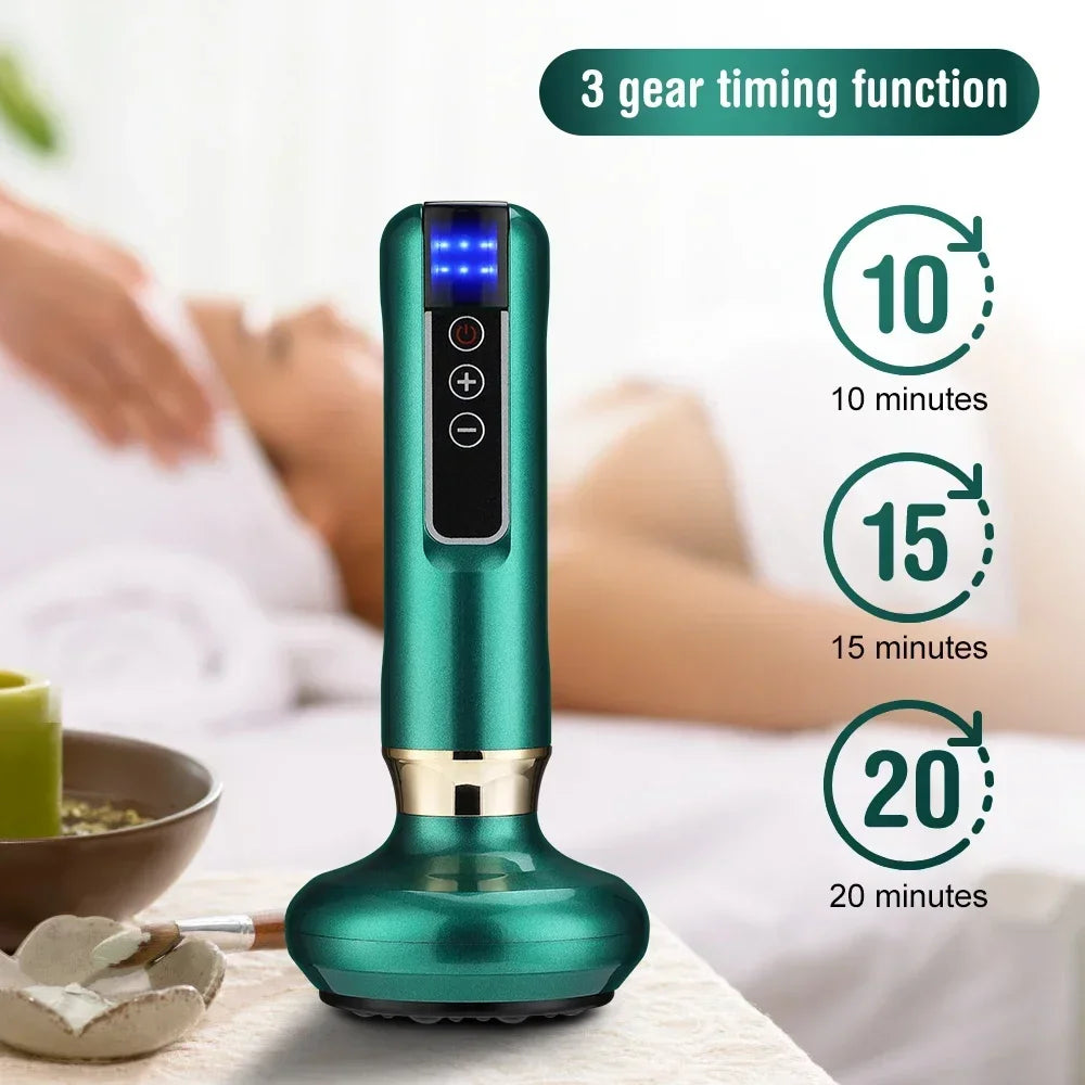 Tricolor Electric Massager Anti Cellulite Suction Cup