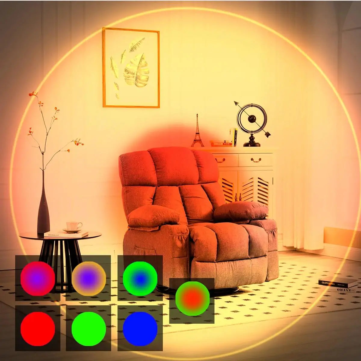 Motion Sensor Gradient Ambient Night Light