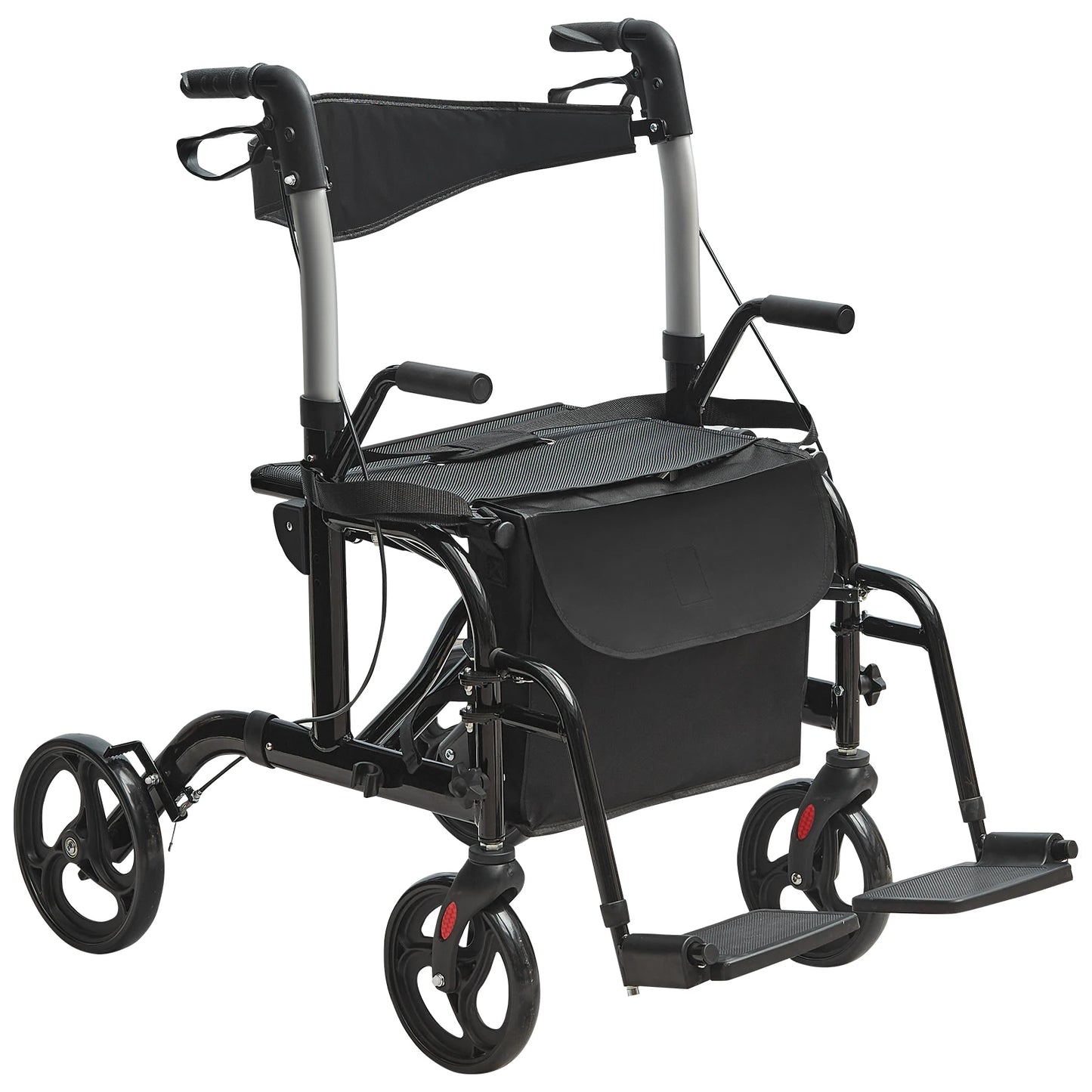 2 in 1 Rollator Walker & Transport Chair