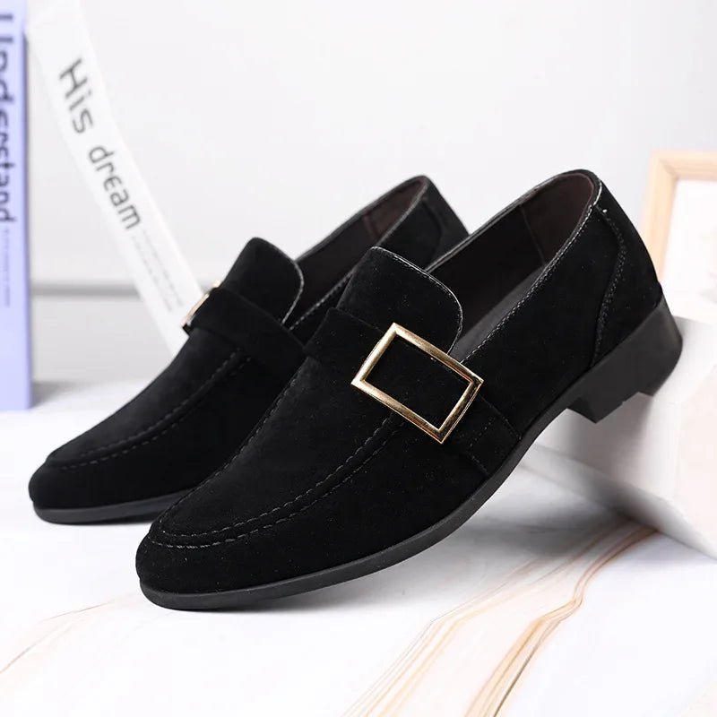 Suede Mens Designer Social Business Loafers
