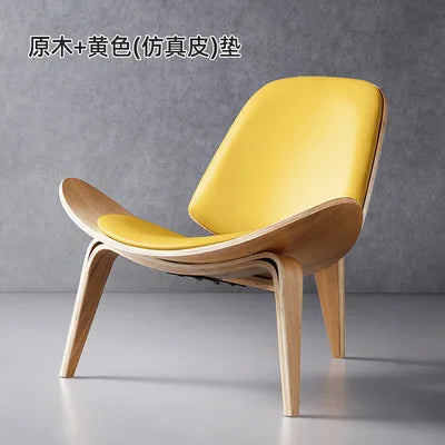 Nordic High-End Light Luxury Solid Wood Leisure Chair