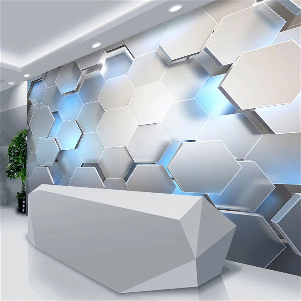 Customized 3D Geometric Wallpaper